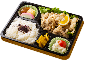 お弁当　シール風